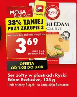 Biedronka Ser rycki edam exclusive Ryki oferta