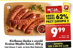 Biedronka Kiełbasa śląska z szynki Kraina Wędlin Select oferta