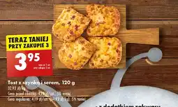 Biedronka Tost z szynką i serem oferta