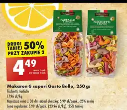 Biedronka Makaron 6 sapori farfalle Gustobello oferta