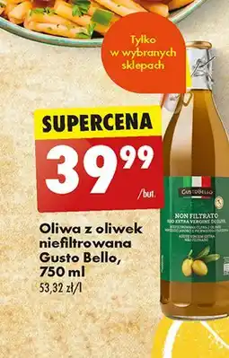 Biedronka Oliwa z oliwek non filtrato Gustobello oferta