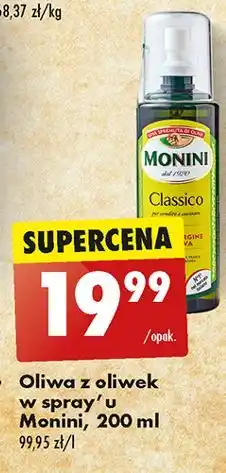 Biedronka Oliwa z oliwek extra virgine spray Monini Classico oferta