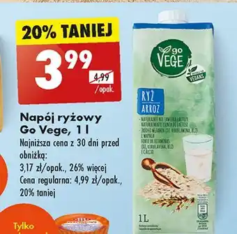 Biedronka Napój ryżowy Govege oferta