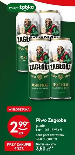 Żabka Piwo Zagłoba oferta