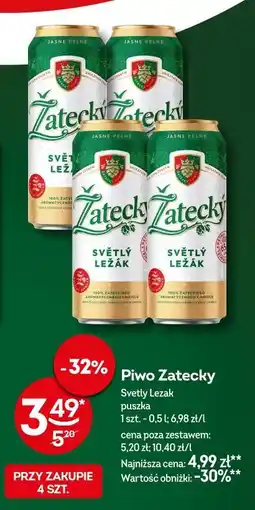 Żabka Piwo Zatecky oferta