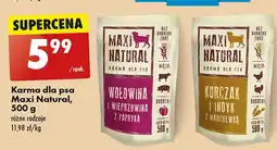 Biedronka Karma dla psa wołowina i wieprzowina Maxi Natural oferta