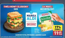 ALDI Ser gouda plastry Milsani oferta