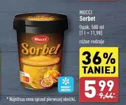 ALDI Sorbet mango-marakuja Mucci oferta