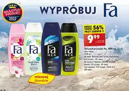 Biedronka Żel pod prysznic sport energy boost Fa Men oferta