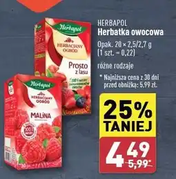 ALDI Herbata malina Herbapol Herbaciany Ogród oferta