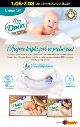 Biedronka Pieluszki dla dzieci newborn Dada Extra Care oferta