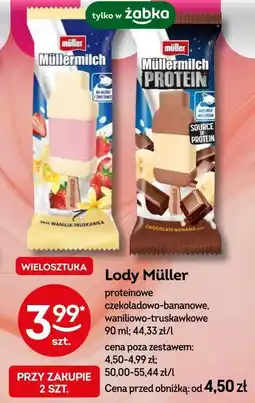 Żabka Lody Muller oferta