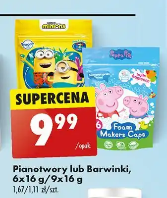 Biedronka Barwniki do kąpieli peppa pig oferta