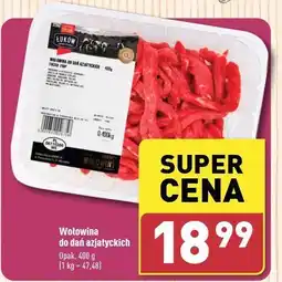 ALDI Wołowina do dań azjatyckich Łuków oferta