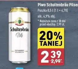 ALDI Piwo Schultenbrau Pilsner oferta