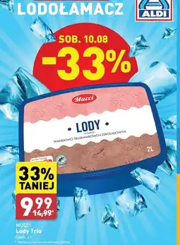 ALDI Lody waniliowo-truskawkowo-czekoladowe Mucci oferta