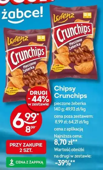 Żabka Chipsy Crunchips oferta