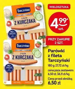 Żabka Parówki z fileta Tarczyński oferta