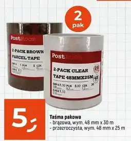 Dealz Taśma pakowa przezroczysta 48 mm x 25 m oferta