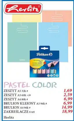 E.Leclerc Zeszyt a5 60 kartek linia Herlitz oferta