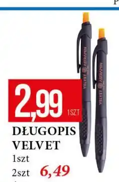 E.Leclerc Długopis velvet Astra oferta