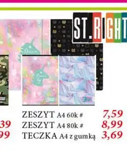 E.Leclerc Teczka a4 z gumką St. Right oferta
