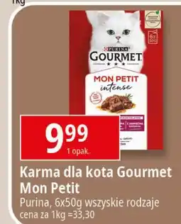 E.Leclerc Karma dla kota wołowina + cielęcina jagnięcina Purina Gourmet Mon Petit oferta