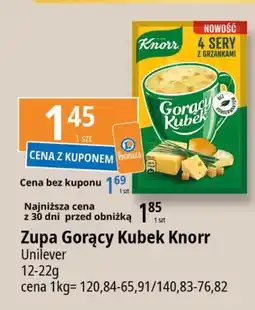 E.Leclerc 4 sery z grzankami Knorr Gorący Kubek oferta