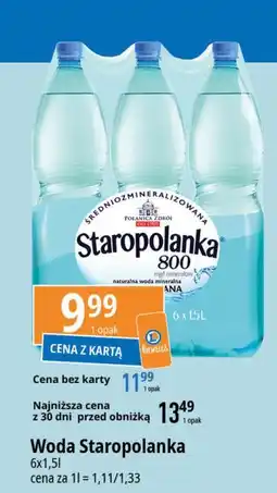 E.Leclerc Woda niegazowana Staropolanka 800 oferta