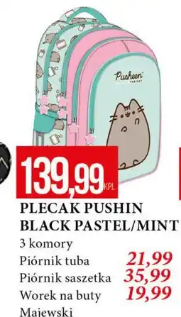 E.Leclerc Plecak szkolny pusheen black pastel St. Majewski oferta