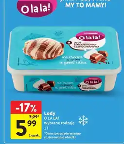 Intermarche Lody śmietankowo-czekoladowe O La La! oferta