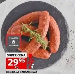 Auchan Kiełbasa czosknkowa wędzona Auchan oferta