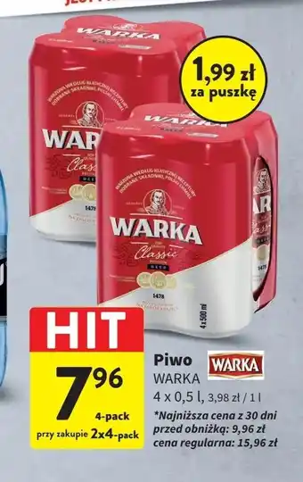 Intermarche Piwo Warka oferta