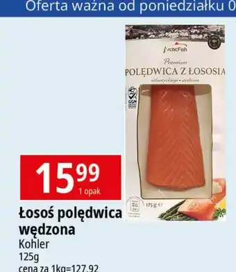 E.Leclerc Polędwica z łososia wędzona Arctic Fish oferta