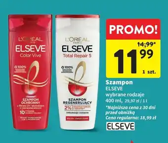 Intermarche Szampon do włosów ochronny L'oreal Elseve Color-Vive oferta