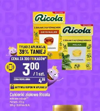 Polomarket Cukierki ziołowe melisa Ricola oferta