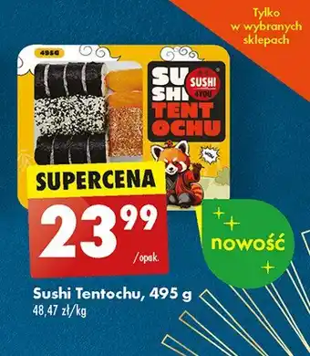 Biedronka Sushi tentochu Sushi 4you oferta