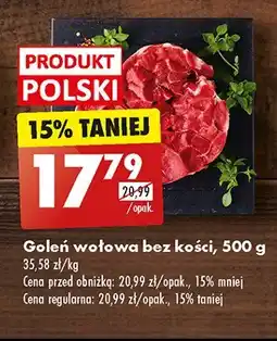 Biedronka Goleń wołowa bez kości oferta
