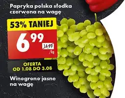 Biedronka Winogrona białe oferta