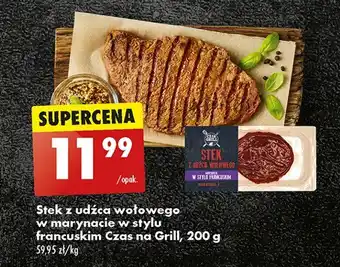 Biedronka Stek z udźca wołowego w marynacie francuskiej Czas na grill oferta