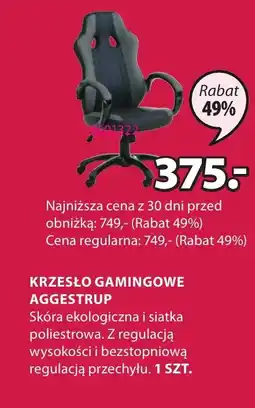 JYSK KRZESŁO GAMINGOWE AGGESTRUP oferta