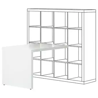 IKEA Kallax Biurko, biały, 115x76 cm oferta
