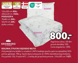 JYSK KOŁDRA Z PUCHU GĘSIEGO BEITO oferta