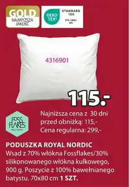 JYSK PODUSZKA ROYAL NORDIC oferta