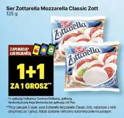 Delikatesy Centrum Ser Zotarella Mozzarella Classic Zott oferta