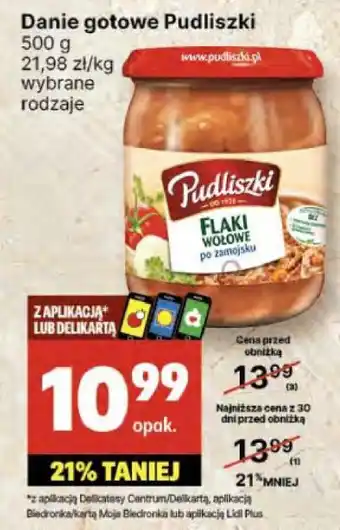 Delikatesy Centrum Danie gotowe Pudliszki oferta