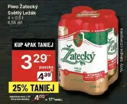 Delikatesy Centrum Piwo Zatecky Svetly Lezak oferta