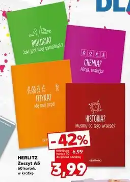 Kaufland Zeszyt a5/60 k. Herlitz oferta