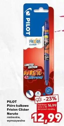 Kaufland Pióro kulkowe naruto Pilot Frixion oferta