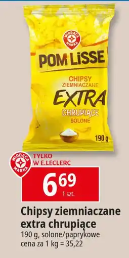 E.Leclerc Chipsy extra paprykowe Wiodąca Marka Pom Lisse oferta